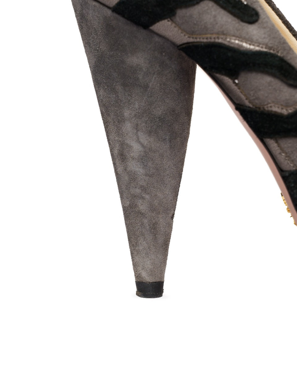 Prada Abstract Tiger print pump heels
