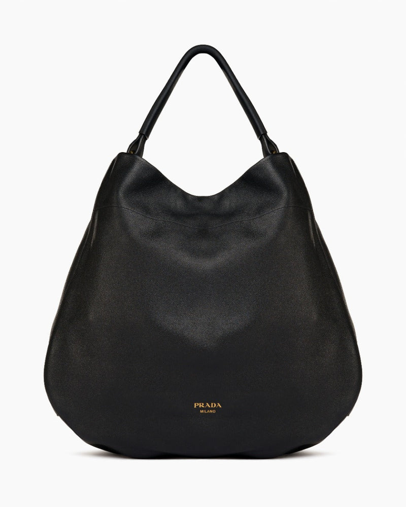 Prada black leather shoulder bag Prada