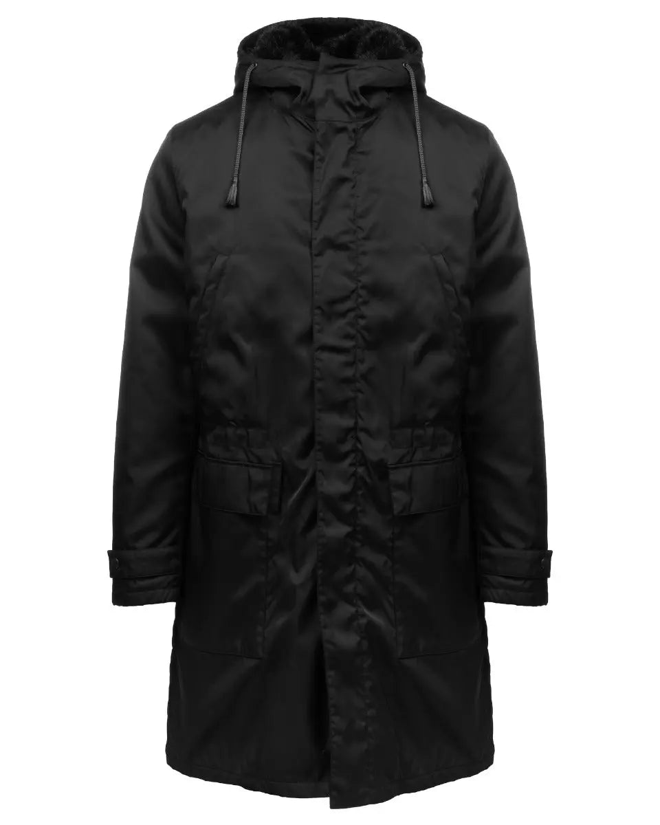 Prada exhibition fuzzy lining parka jacket