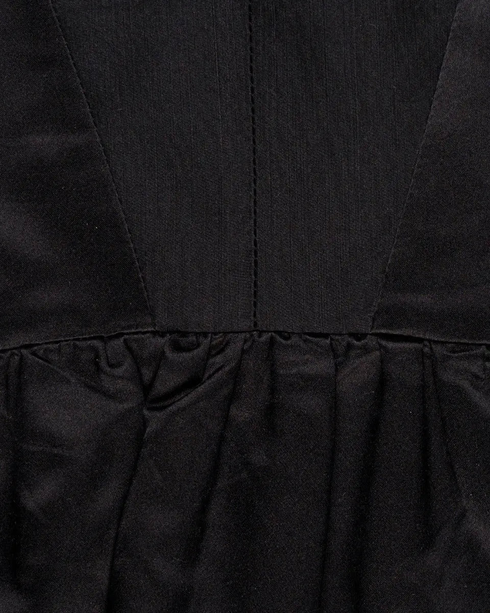 Prada geometric-cut silk top