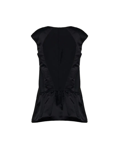 Prada geometric-cut silk top Prada