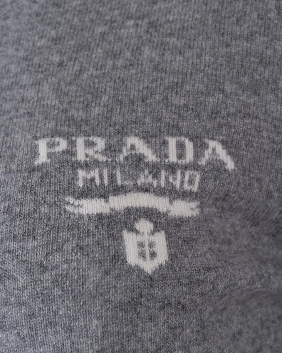 Prada Intarsia logo crewneck sweater Prada