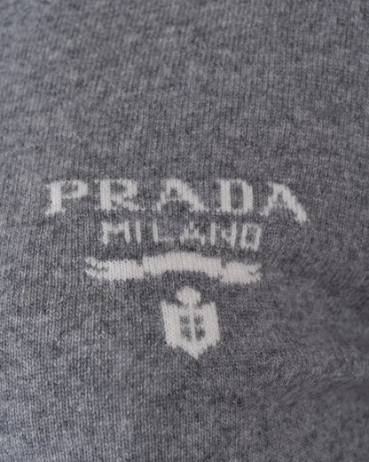 Prada Intarsia logo crewneck sweater Prada