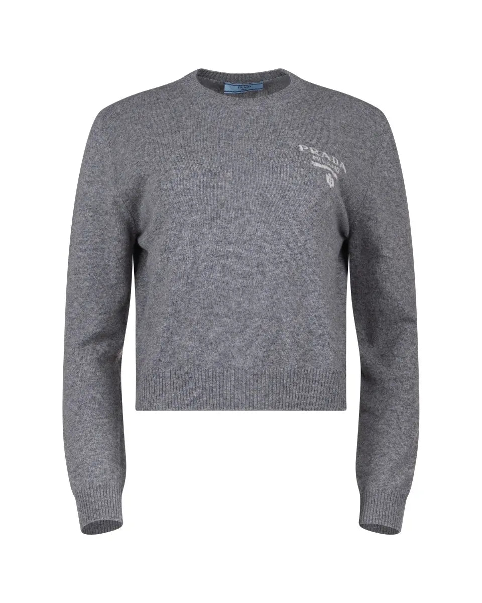 Prada Intarsia logo crewneck sweater Prada