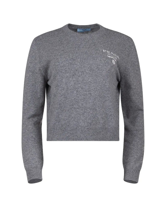 Prada Intarsia logo crewneck sweater Prada