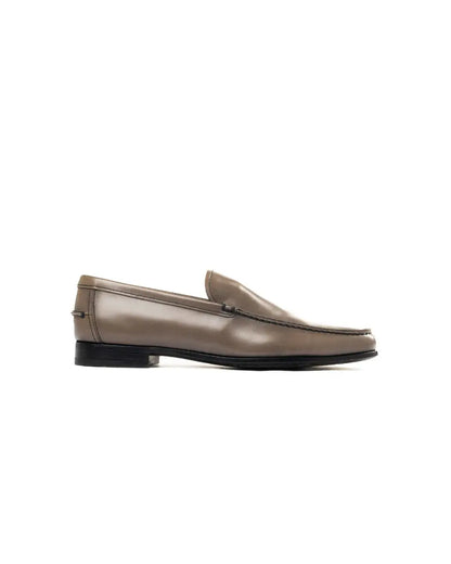Prada grey leather loafers Prada