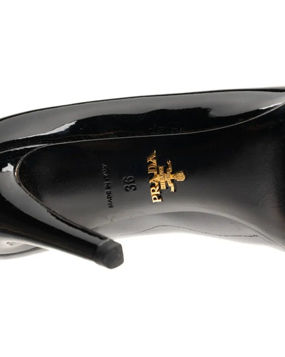 Prada patent leather pointy toe pump heels Prada