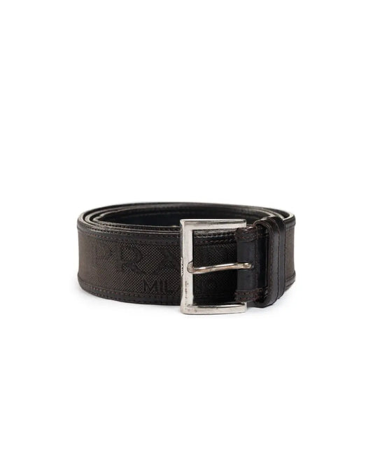 Prada logo spellout canvas belt Prada