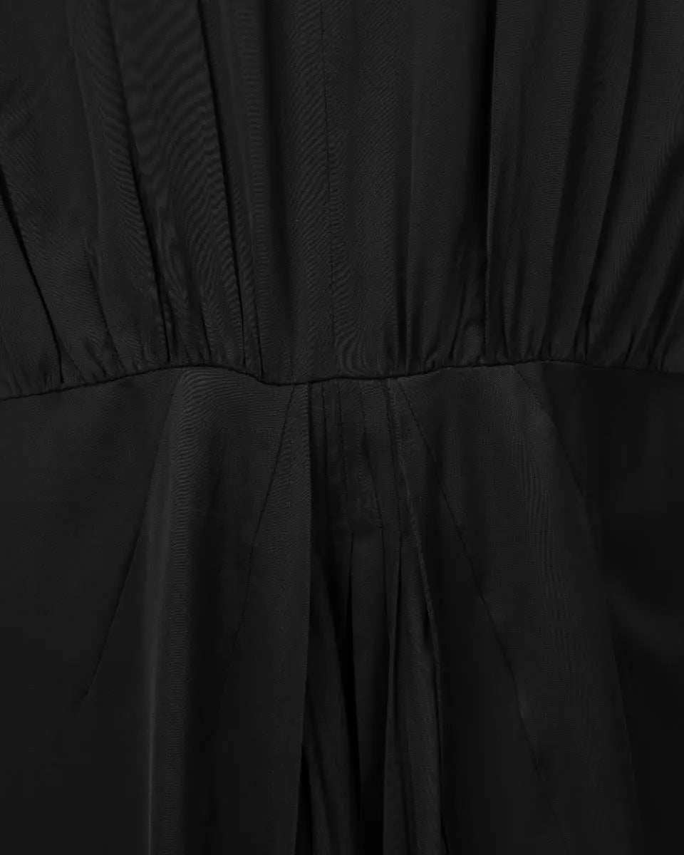 Prada pleated viscose shift dress Prada