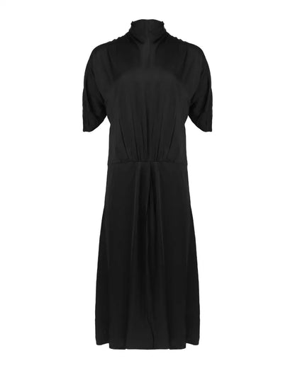 Prada pleated viscose shift dress Prada