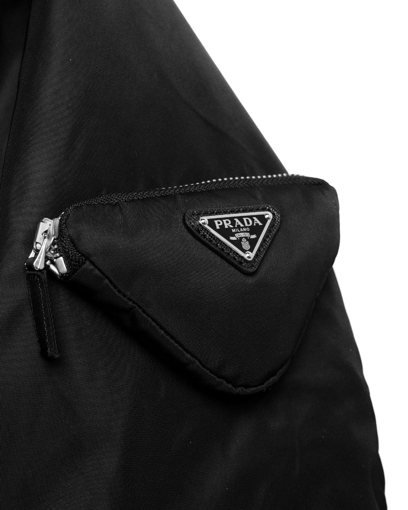 Prada Re-Nylon triangle pocket bomber jacket thumbnail