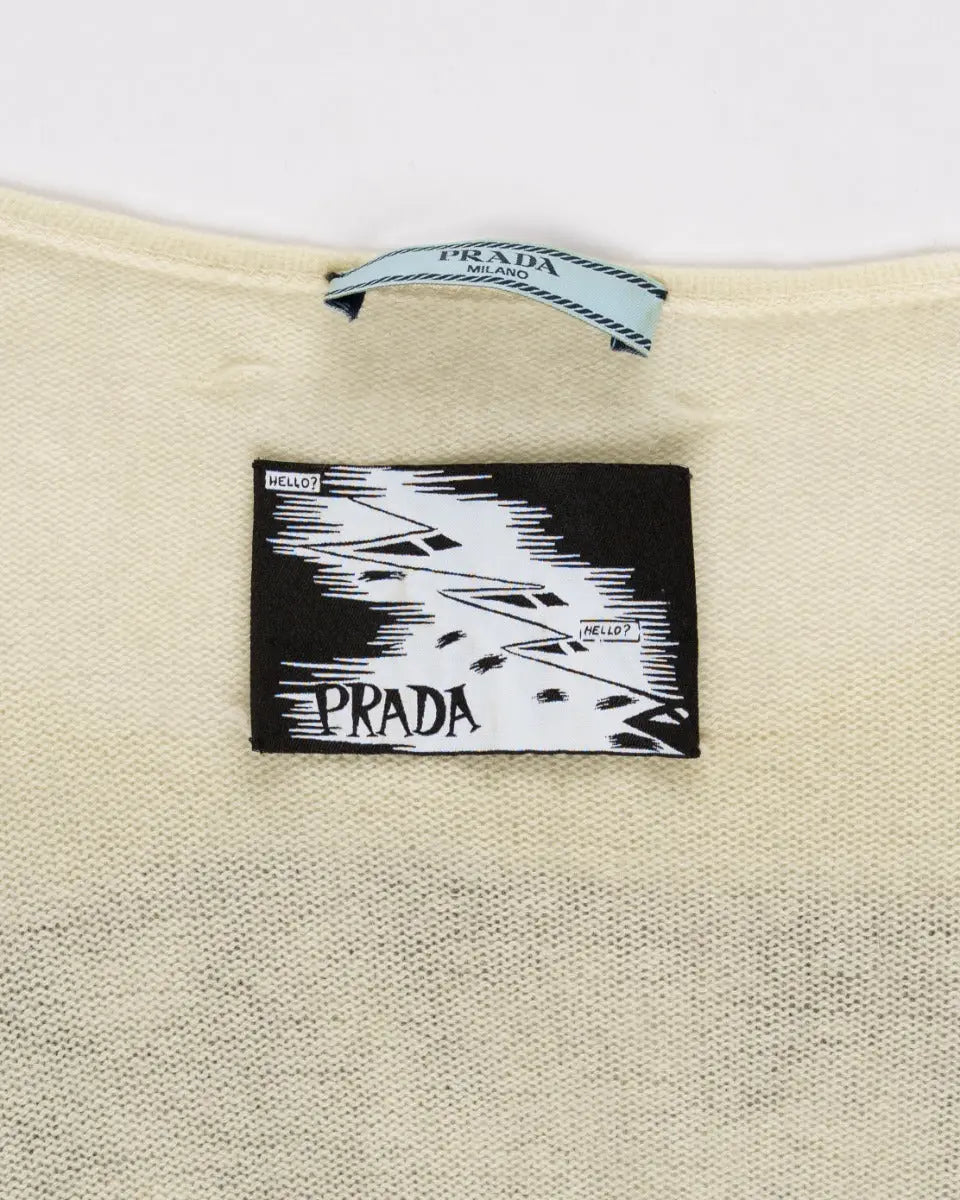 Prada Tarpé Mills inspired "Comic" cropped sweater Prada