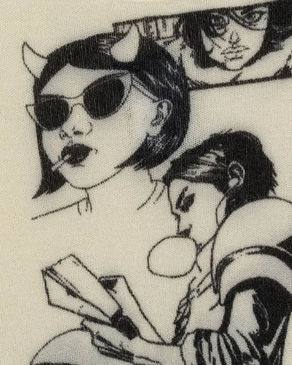 Prada Tarpé Mills inspired "Comic" cropped sweater Prada