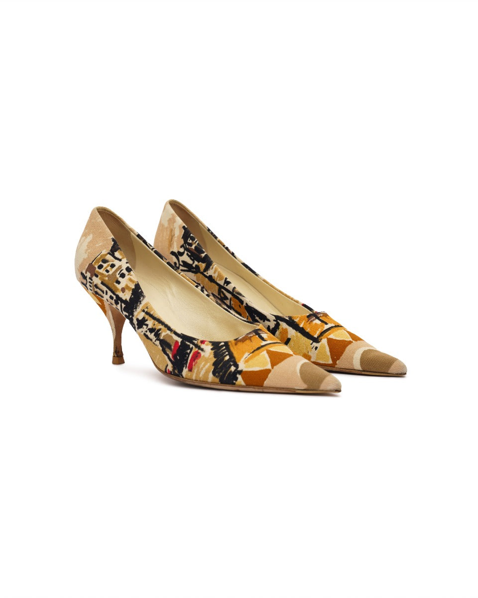 Prada Venice landscape heels