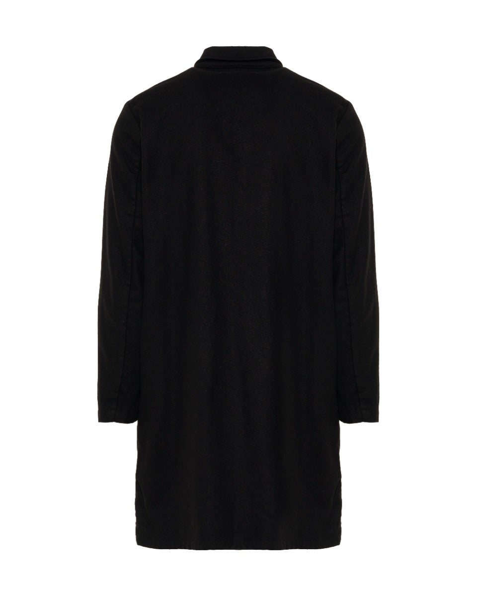 Raf by Raf Simons elongated double placket wool overshirt