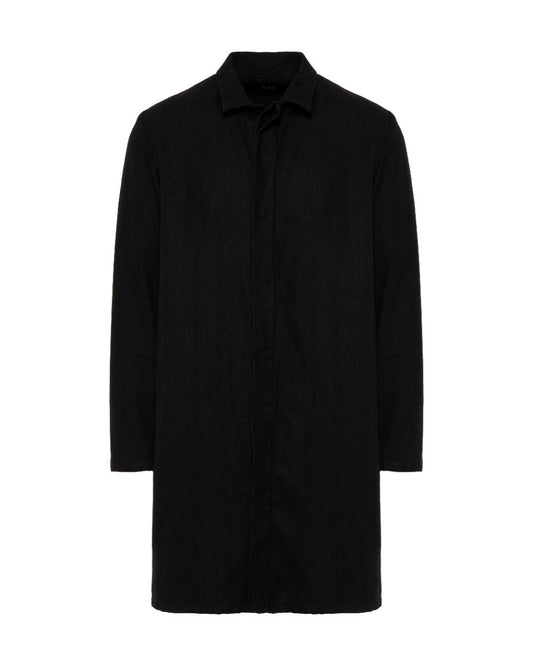 Raf by Raf Simons elongated double placket wool overshirt Raf Simons