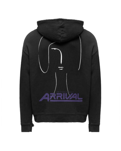 Raf Simons "Arrival" distressed hoodie Raf Simons