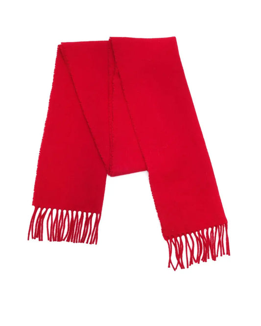 Raf Simons "Closer" red lambswool scarf Raf Simons