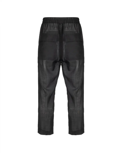 Rick Owens "PHLEGETHON" black sheer pants Rick Owens