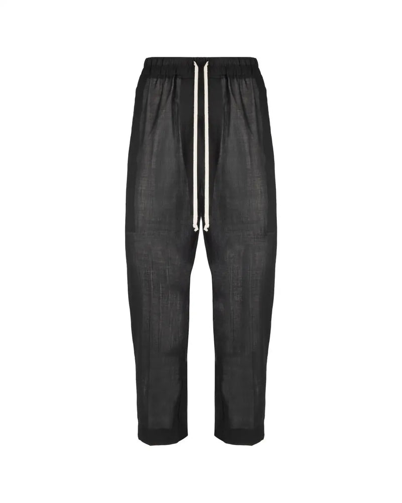 Rick Owens "PHLEGETHON" black sheer pants thumbnail