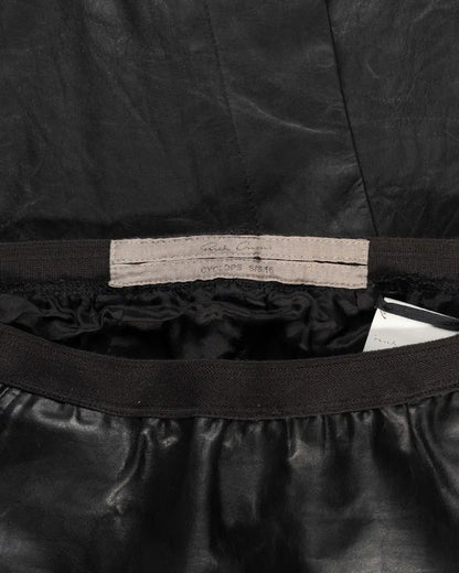 Rick Owens "CYCLOPS" black leather maxi skirt Rick Owens