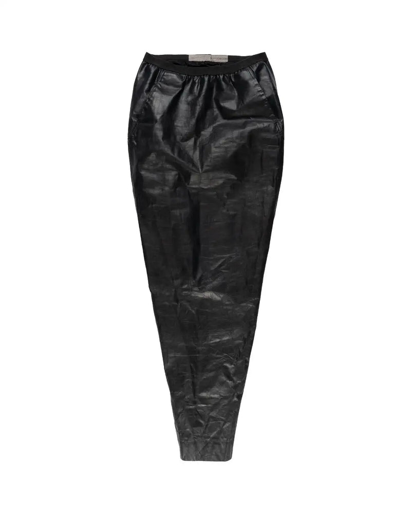 Rick Owens "CYCLOPS" black leather maxi skirt Rick Owens