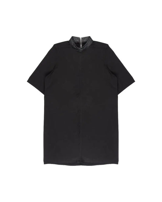 Rick Owens "FAUN"  leather collar pull-over tunic shirt Rick Owens