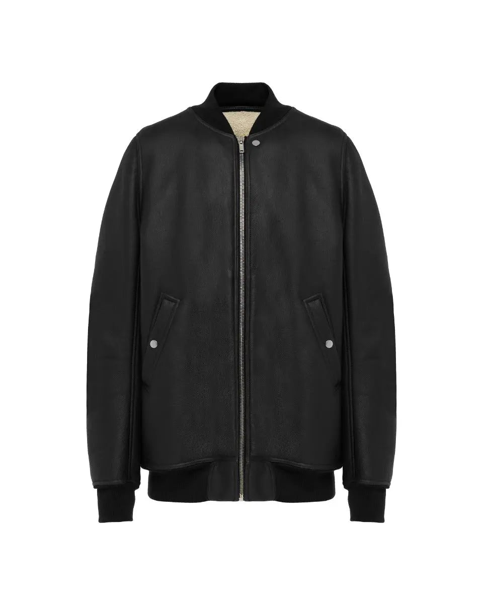 Rick Owens "SISYPHUS" lamb leather shearling bomber jacket