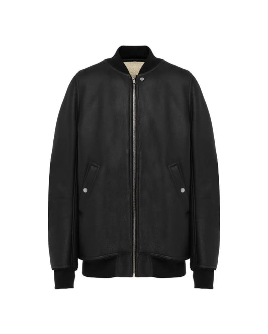 Rick Owens "SISYPHUS" lamb leather shearling bomber jacket Rick Owens