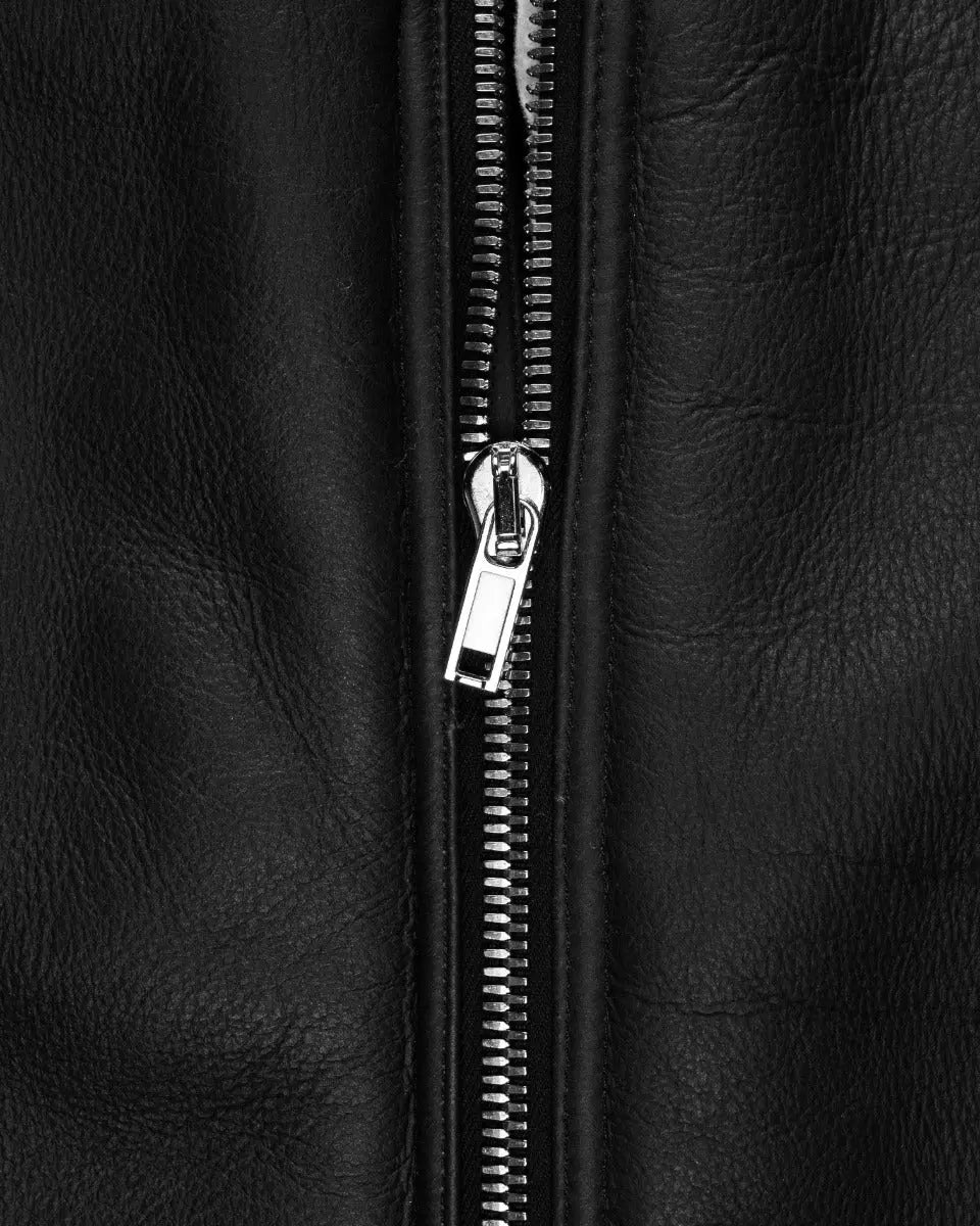 Rick Owens "SISYPHUS" lamb leather shearling bomber jacket Rick Owens