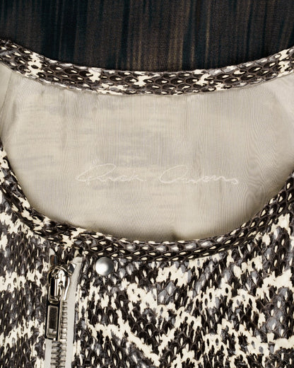 Rick Owens "WALRUS" snake leather silk blouse Rick Owens