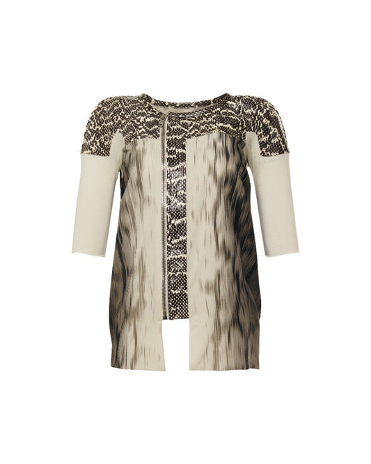 Rick Owens "WALRUS" snake leather silk blouse Rick Owens