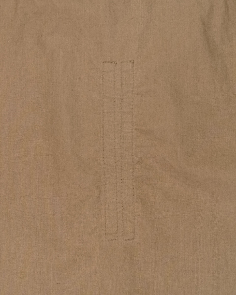 Rick Owens "PERFORMA" drape collar hidden placket button-up shirt Rick Owens