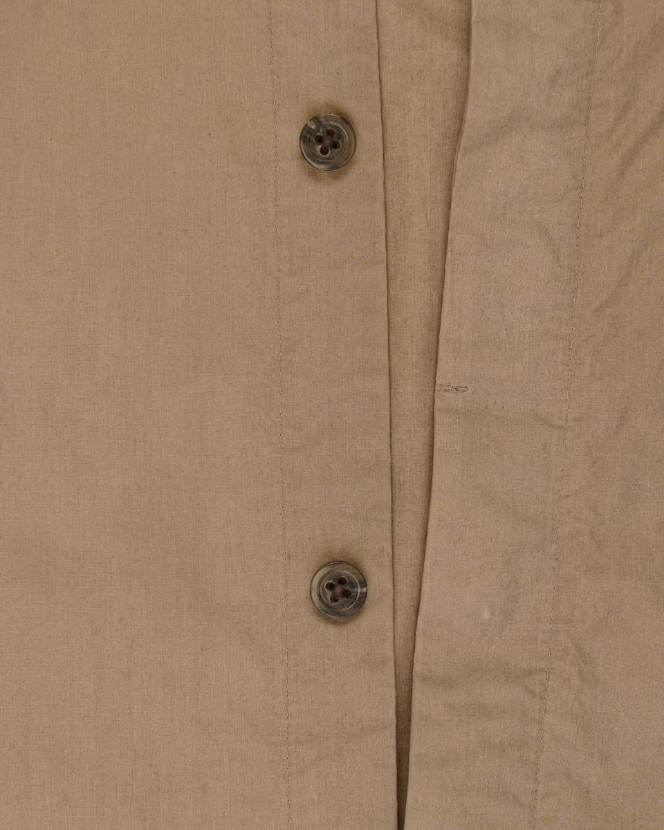 Rick Owens "PERFORMA" drape collar hidden placket button-up shirt
