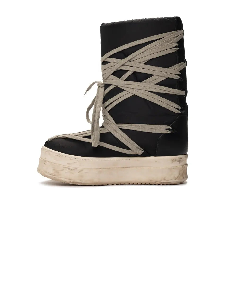 Rick Owens x Moncler Genius Big Rock padded black boots Rick Owens