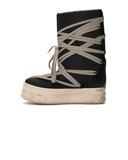 Rick Owens x Moncler Genius Big Rock padded black boots Rick Owens