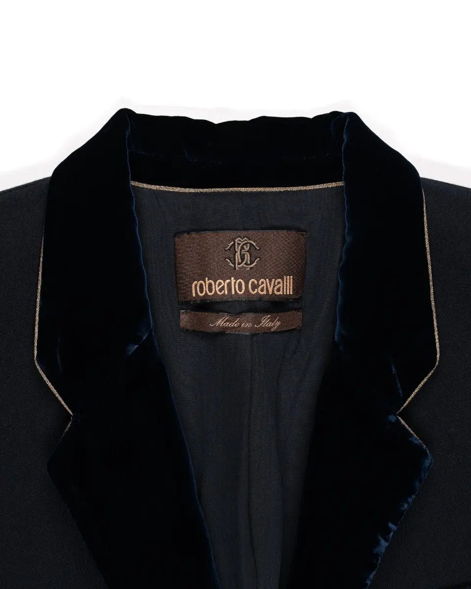 Roberto Cavalli velvet lapels blazer jacket