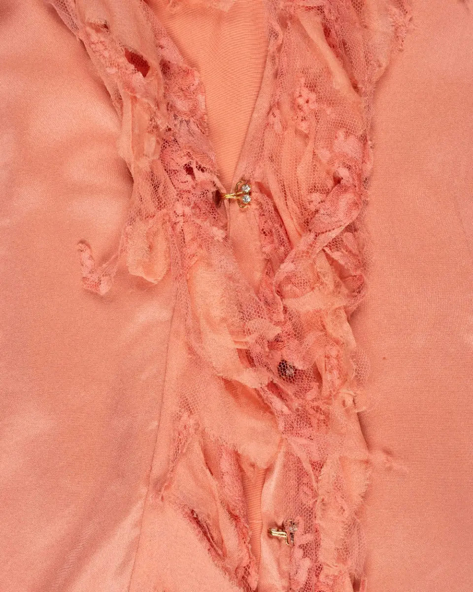 Roberto Cavalli studded collar shirt