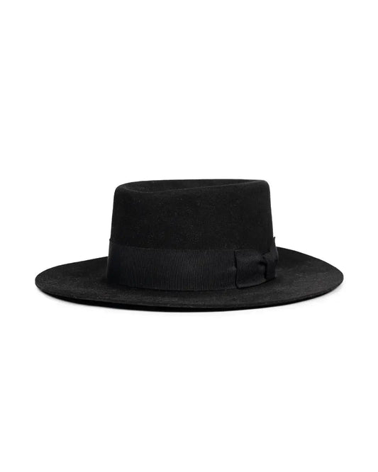 Saint Laurent "Feutre véritable" felted black hat Saint Laurent