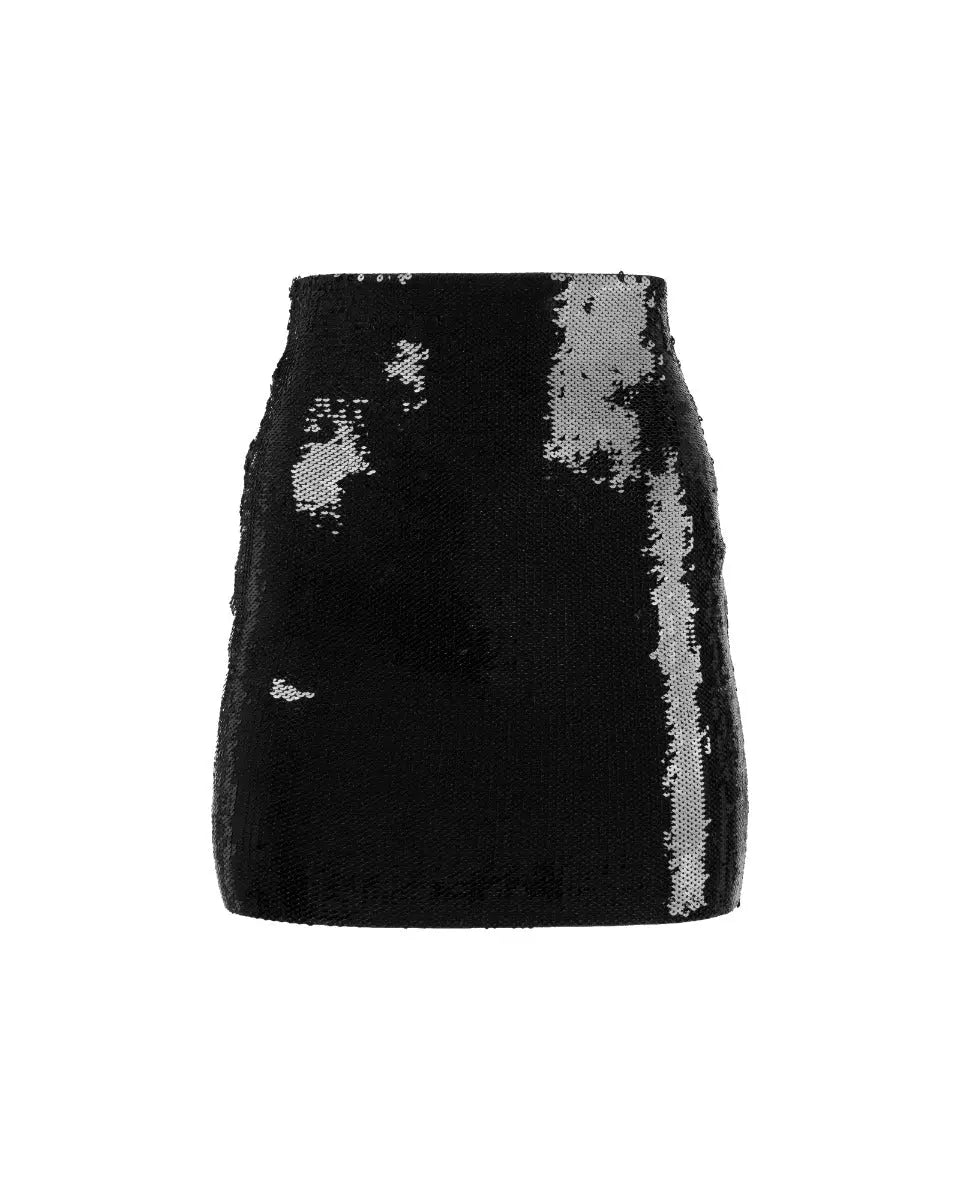 Saint Laurent "Palladium" sequin-embellished skirt