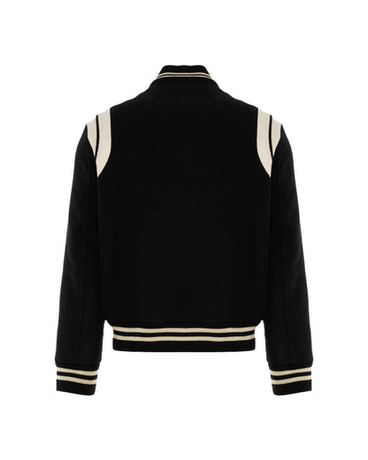 Saint Laurent black wool teddy jacket Saint Laurent