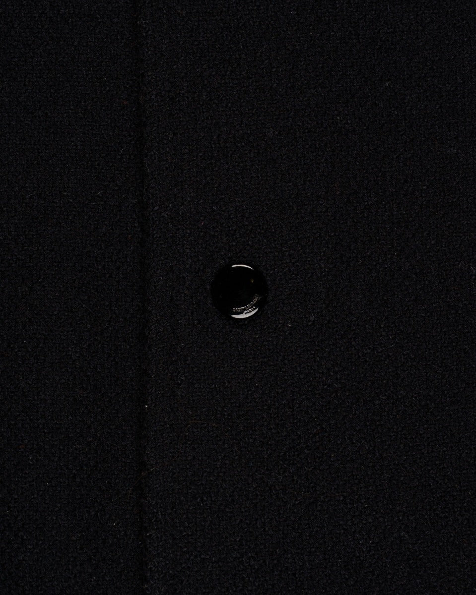 Saint Laurent black wool teddy jacket