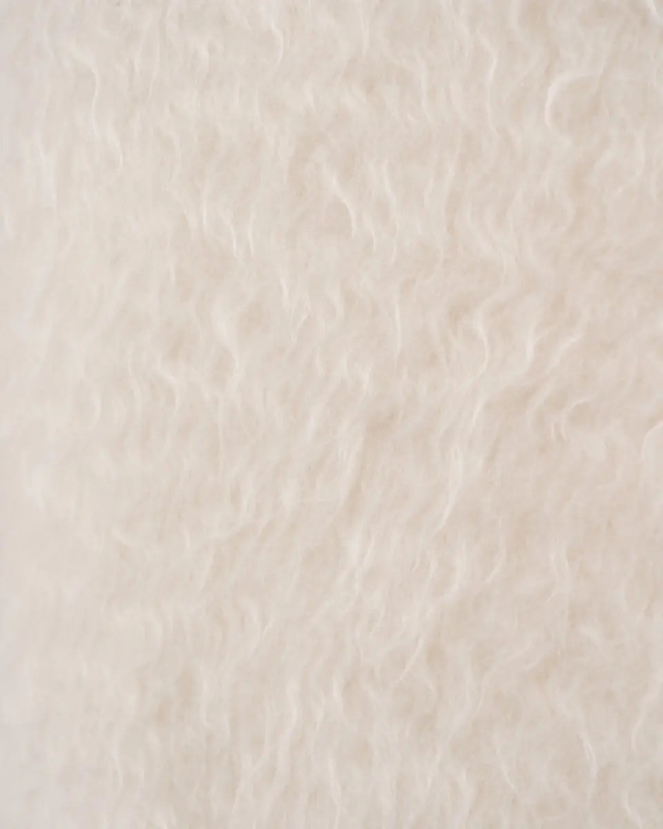 Saint Laurent cream white roll turtle neck mohair sweater Saint Laurent