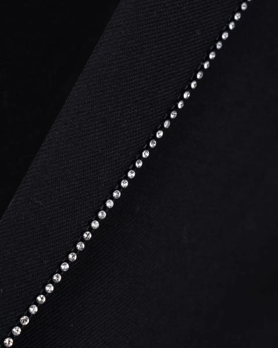 Saint Laurent crystal-embellished lapels blazer jacket Saint Laurent
