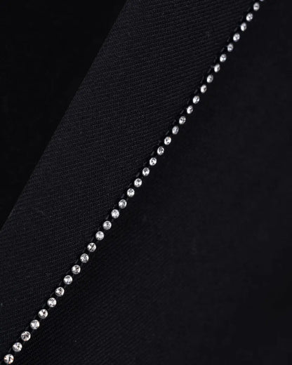Saint Laurent crystal-embellished lapels blazer jacket Saint Laurent