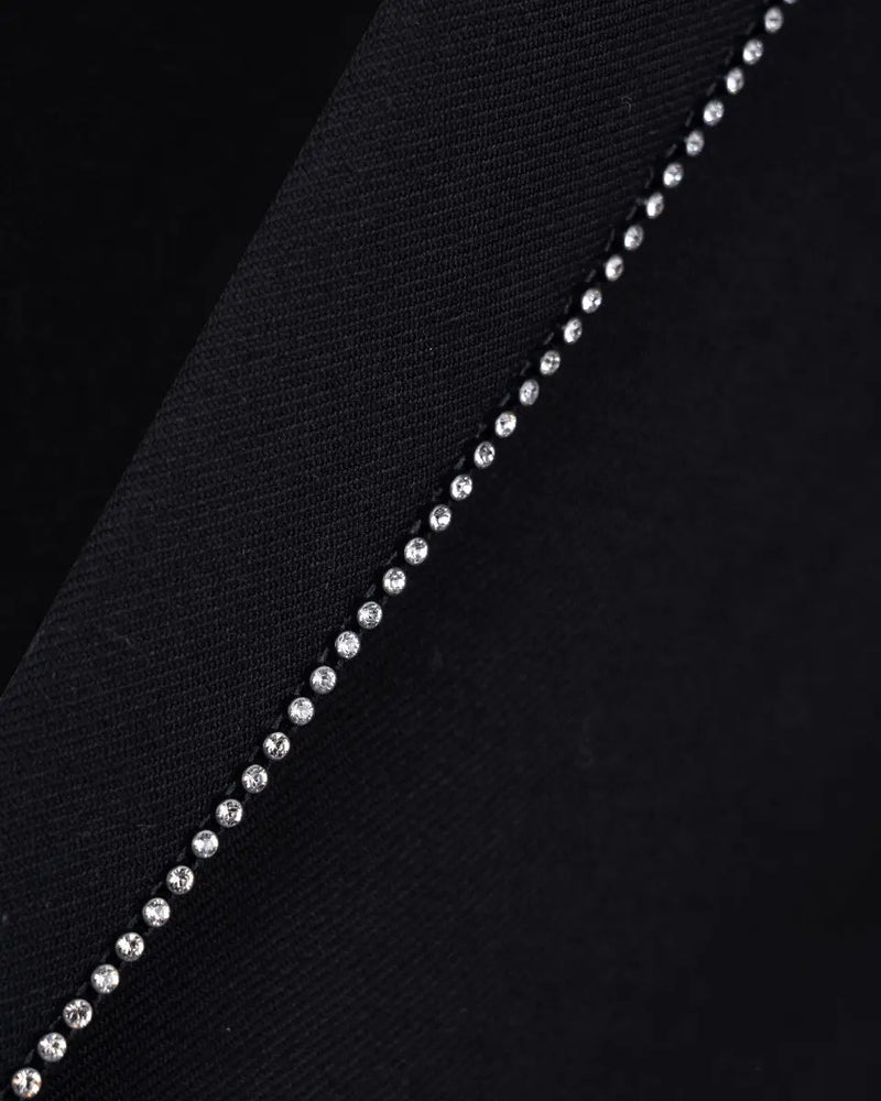 Saint Laurent crystal-embellished lapels blazer jacket thumbnail