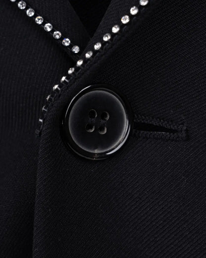 Saint Laurent crystal-embellished lapels blazer jacket Saint Laurent