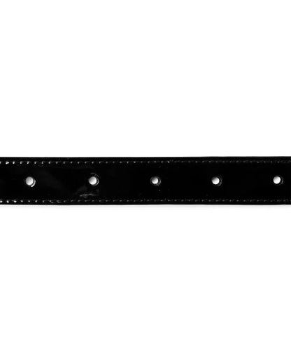 Saint Laurent crystal-embellished patent leather belt Saint Laurent