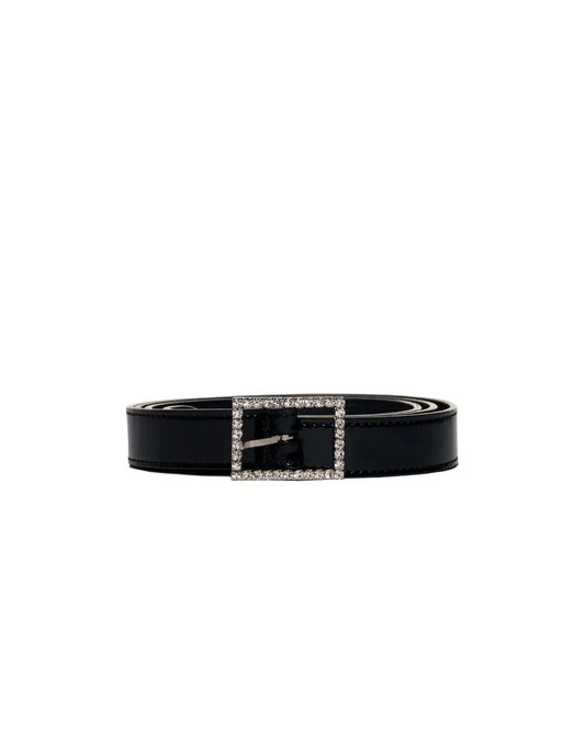 Saint Laurent crystal-embellished patent leather belt Saint Laurent