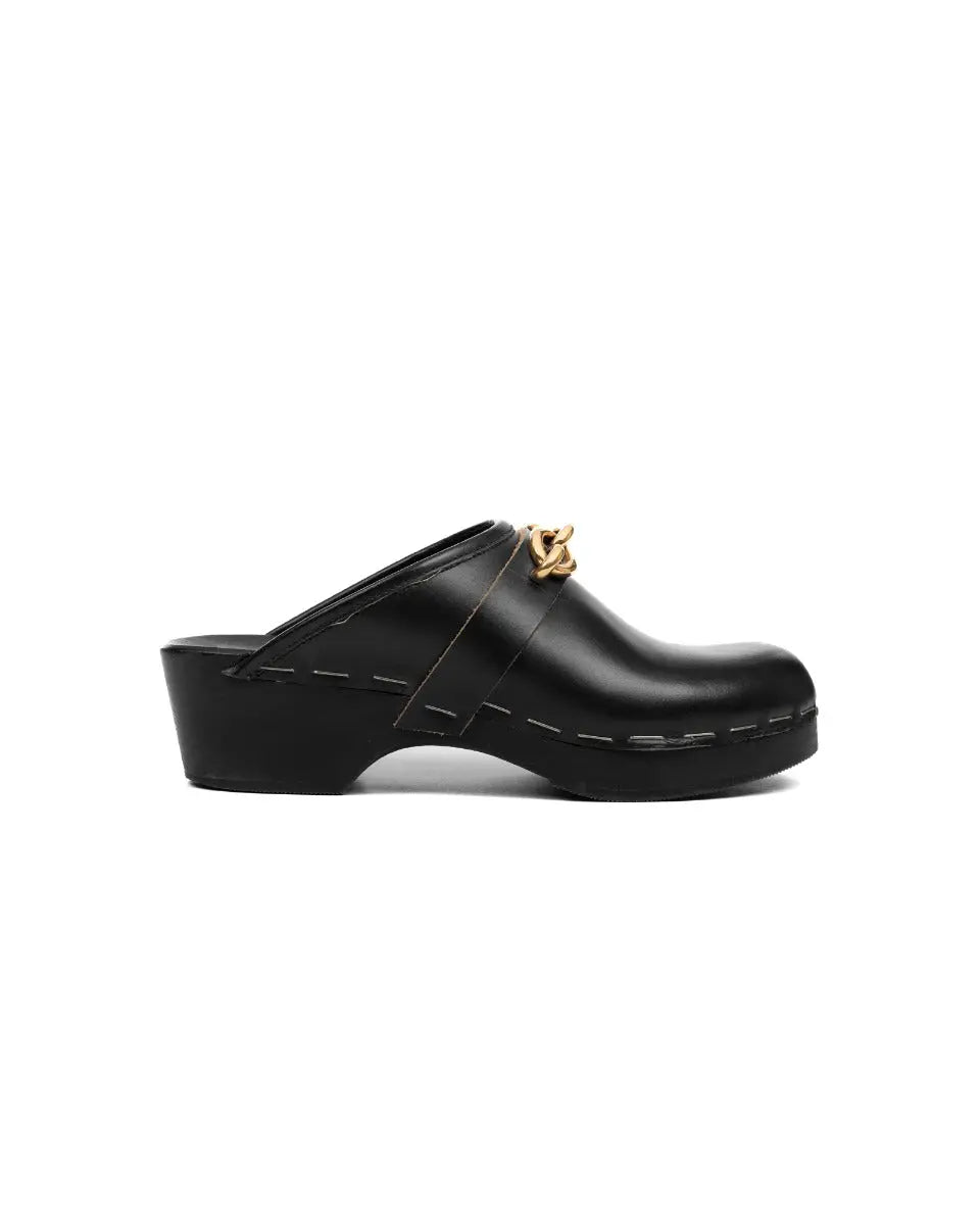 Saint Laurent Le Maillon leather clogs Saint Laurent